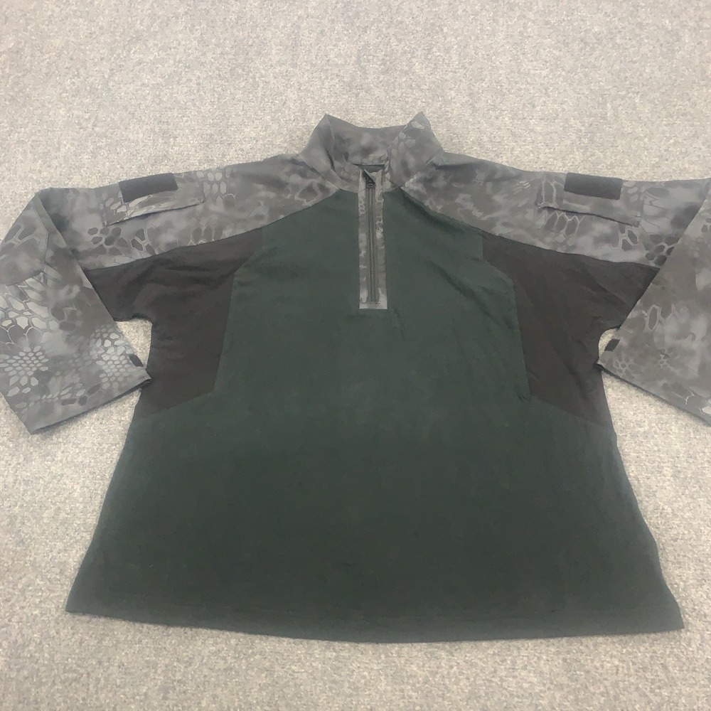 Kryptek Tactical Shirt Mens 2XL Typhon Camo 1/4 Zip Long Sleeve Shooting Hunting